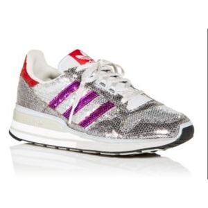 AdidasWomen's ZX 500 Sequin Low Top Sneakers - Preloved